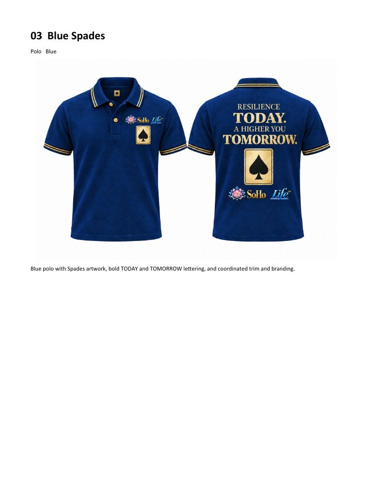 Blue Spades approved SoHo Life apparel