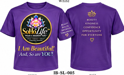 I Am Beautiful purple T-shirt