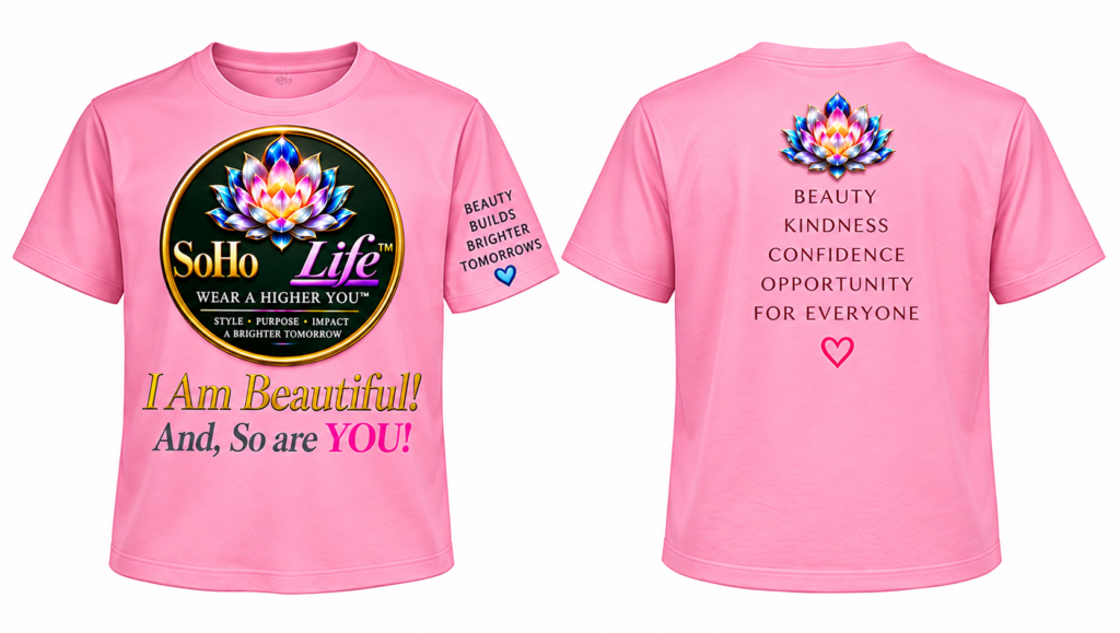 I Am Beautiful pink T-shirt